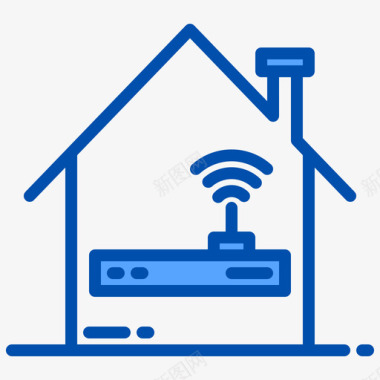 Wifi智能生活3蓝色图标图标