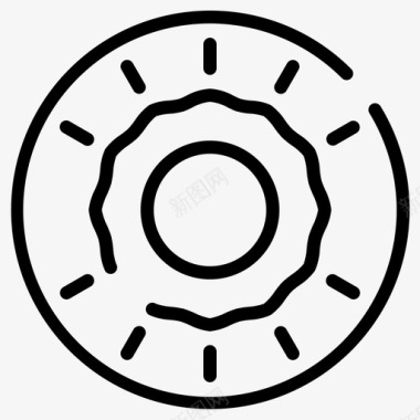 甜甜圈面包房饼干图标图标