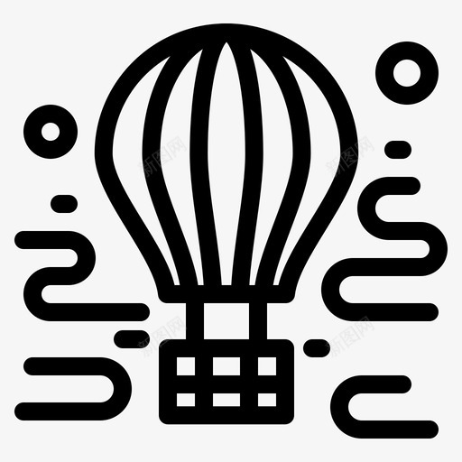 航空空投气球图标svg_新图网 https://ixintu.com 下一 下一个 个大 太空 探索 旅游 旅行 气球 空投 航空 项目