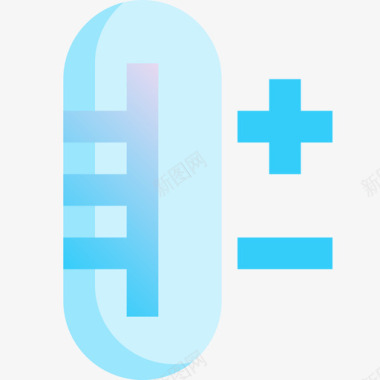 温度计实用1蓝色图标图标