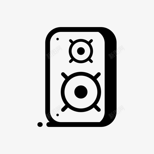 扬声器放大器音乐图标svg_新图网 https://ixintu.com 声音 套装 扬声器 放大器 歌曲 音乐