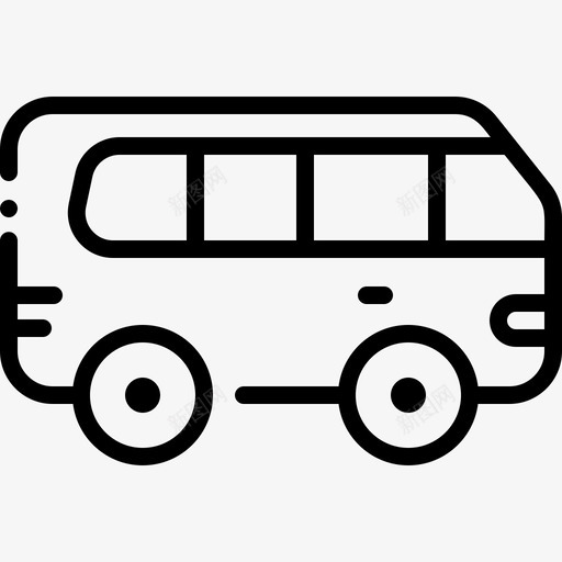 小型巴士163路直达图标svg_新图网 https://ixintu.com 小型 巴士路 直达