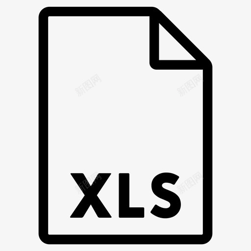 xls格式文件文件格式图标svg_新图网 https://ixintu.com xls 文件 格式