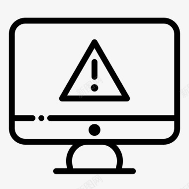 互联网安全警报计算机图标图标