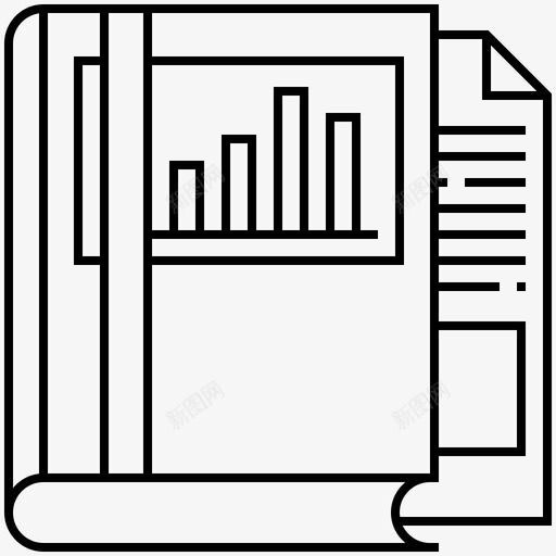 手册书籍数据图标svg_新图网 https://ixintu.com 书籍 战略 手册 报告 数据 文件 财务