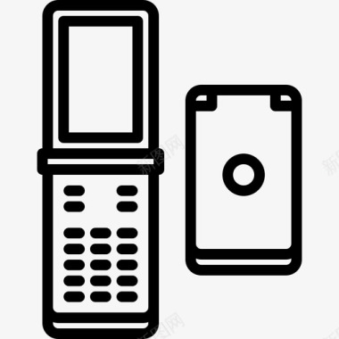 手机旧设备线状图标图标