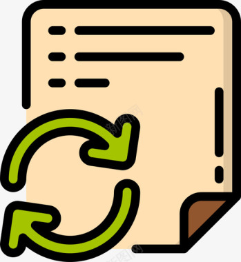 同步文件和文件夹操作线颜色图标图标