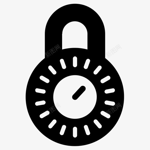 组合锁安全图标svg_新图网 https://ixintu.com 安全 组合