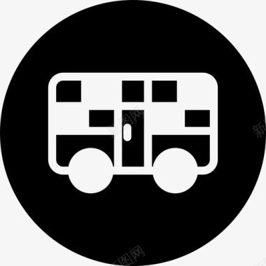 公共汽车汽车巴士校车图标图标