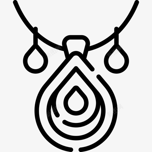 项链珠宝34直线型图标svg_新图网 https://ixintu.com 珠宝 直线 线型 项链