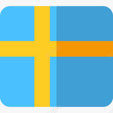 瑞典国旗9平坦图标图标