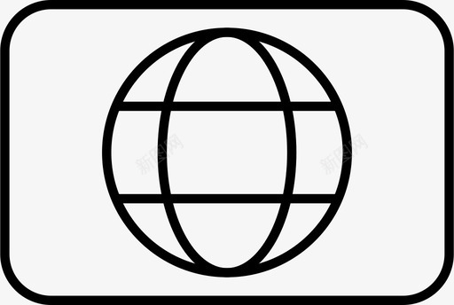 世界旗国旗简化的圆形世界旗图标图标