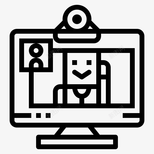 视频通话互联网12直拨图标svg_新图网 https://ixintu.com 互联网 直拨 视频 通话