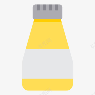 维生素瓶和容器3扁平图标图标