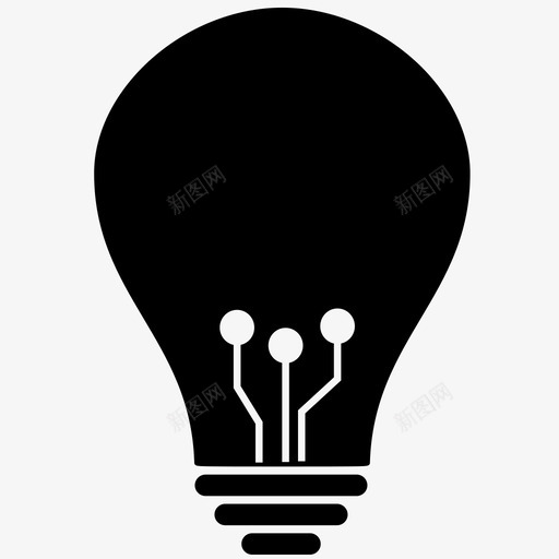 灯泡商业理念创新图标svg_新图网 https://ixintu.com 创新 商业 思维 技术 灯泡 理念