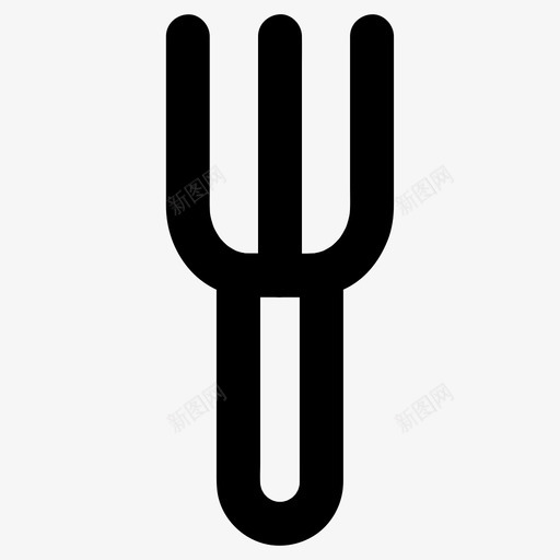 叉子农业园艺图标svg_新图网 https://ixintu.com 农业 叉子 园艺 图标 基本 尺寸 工具 所有 草坪