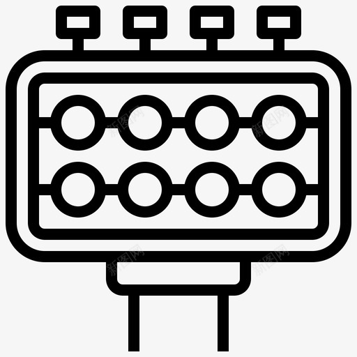 聚光灯足球89直线图标svg_新图网 https://ixintu.com 直线 聚光灯 足球