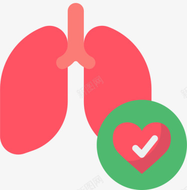 肺戒烟14平淡图标图标