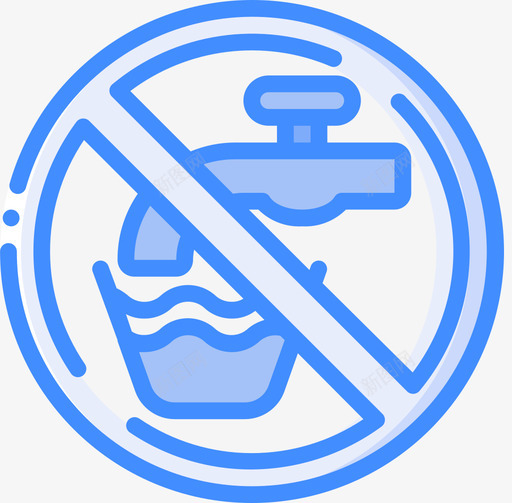 禁止饮酒警告标志1蓝色图标svg_新图网 https://ixintu.com 标志 禁止 蓝色 警告 饮酒