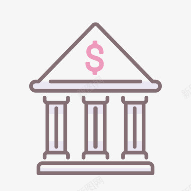 Bankbanking93线性颜色图标图标