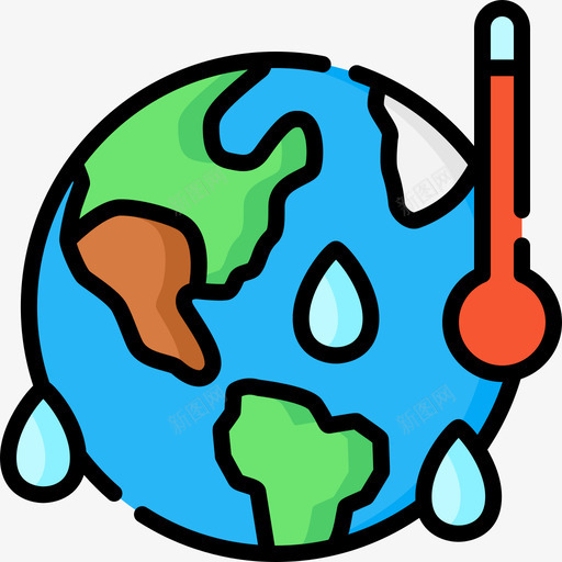 全球变暖地球母亲日21线性颜色图标svg_新图网 https://ixintu.com 亲日 全球 变暖 地球 母亲 线性 颜色
