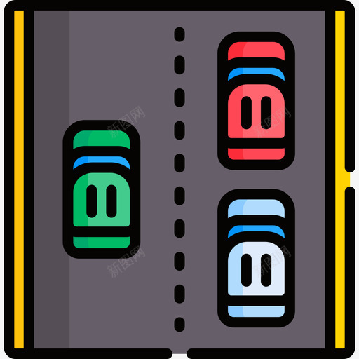 高速公路3号高速公路线形颜色图标svg_新图网 https://ixintu.com 3号 线形 颜色 高速公路