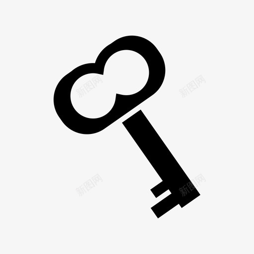 双头钥匙优雅钥匙图标svg_新图网 https://ixintu.com 优雅 双头 图标 钥匙