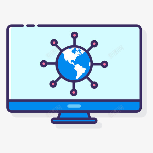 网络直播2线性颜色图标svg_新图网 https://ixintu.com 直播 线性 网络 颜色