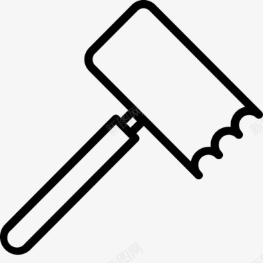 切肉刀厨师锤子图标图标