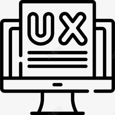 Ux接口用户体验40线性图标图标