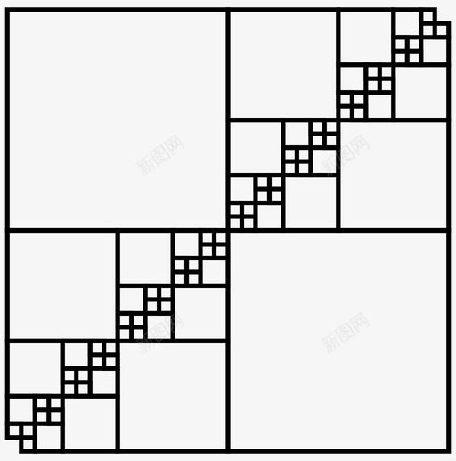 分形无穷大数学图标svg_新图网 https://ixintu.com 分形 平方 数学 无穷大 规则 递归