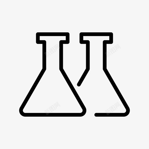 化学erlenmeyer烧瓶实验室图标svg_新图网 https://ixintu.com erlenmeyer 化学 实验室 烧瓶 研究 科学