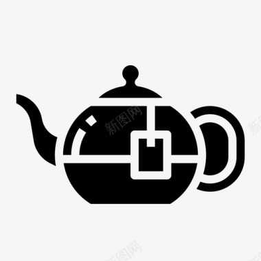 茶壶spa28装满图标图标
