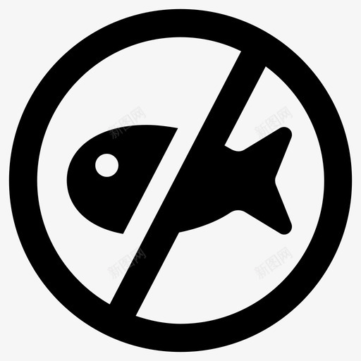 禁止捕捞限制捕捞图标svg_新图网 https://ixintu.com 捕捞 禁止 限制