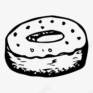 甜甜圈甜点食物图标图标