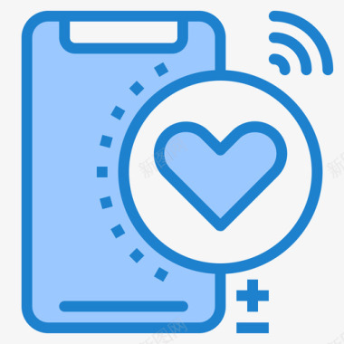 健康智能手机31蓝色图标图标
