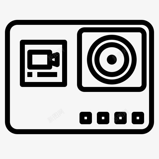 运动摄像机小工具17线性图标svg_新图网 https://ixintu.com 小工 工具 摄像机 线性 运动
