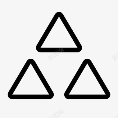 金字塔商业金融图标图标