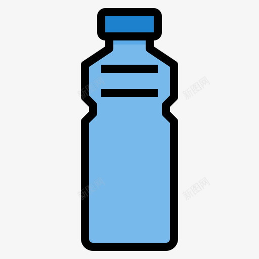 水瓶瓶子和容器4个线性颜色图标svg_新图网 https://ixintu.com 4个 容器 水瓶 瓶子 线性 颜色