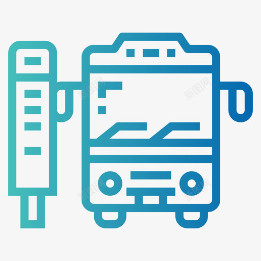 公交车站坡道图标svg_新图网 https://ixintu.com 公交 公交车 坡道 车站