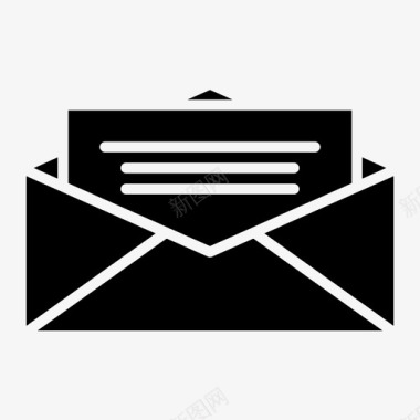 电子邮件纸张阅读图标图标