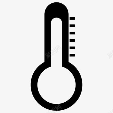 温度传感器温度表温度计图标图标