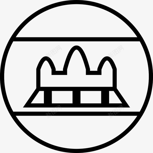 柬埔寨国旗khm国家图标svg_新图网 https://ixintu.com khm 世界 国家 国旗 圆圈 柬埔寨 简化