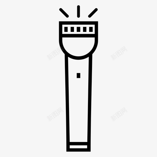 手电筒应急灯闪光灯图标svg_新图网 https://ixintu.com 应急灯 手电筒 闪光灯