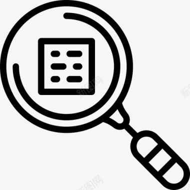 搜索文件技术94线性图标图标