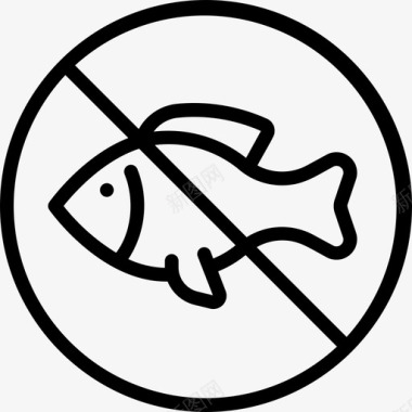 没有鱼素食主义者14直系图标图标