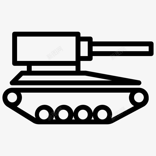 坦克军队军事图标svg_新图网 https://ixintu.com 军事 军队 坦克 车辆 运输 运输车
