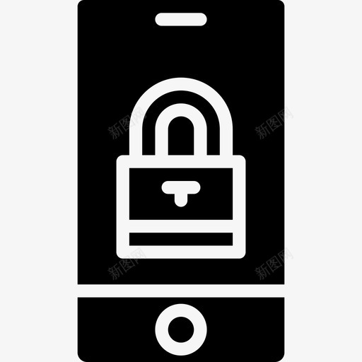 锁定uimobile1实心图标svg_新图网 https://ixintu.com mobile ui 实心 锁定