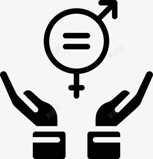 平等女权主义24填充图标svg_新图网 https://ixintu.com 填充 女权主义 平等