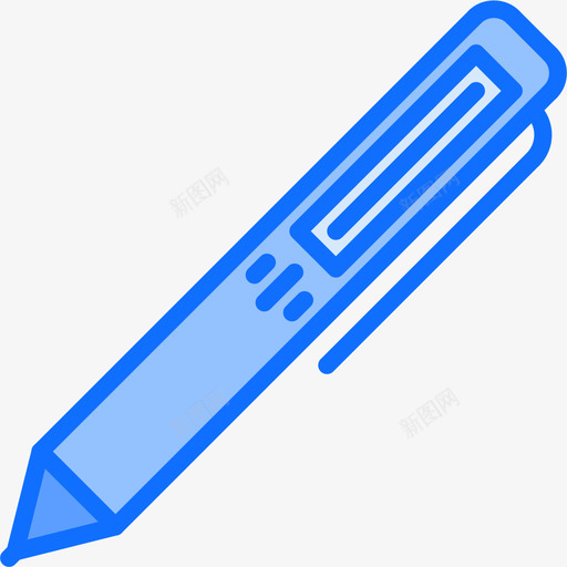 智能笔小工具16蓝色图标svg_新图网 https://ixintu.com 小工 工具 智能 蓝色